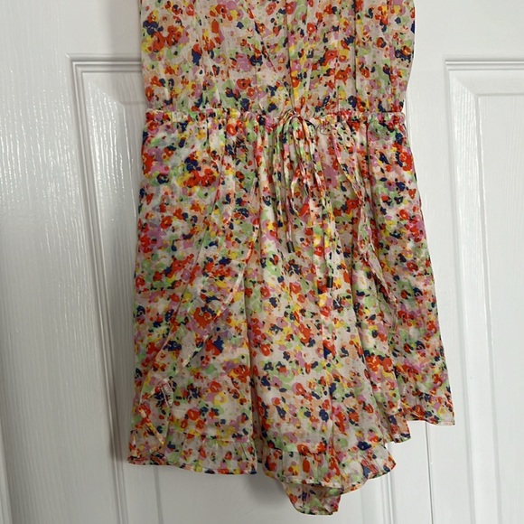 BCBGeneration Floral Print Ruffle Romper - Picture 3 of 10